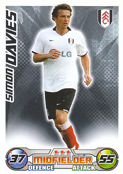 Simon Davies Fulham 2008/09 Topps Match Attax #120